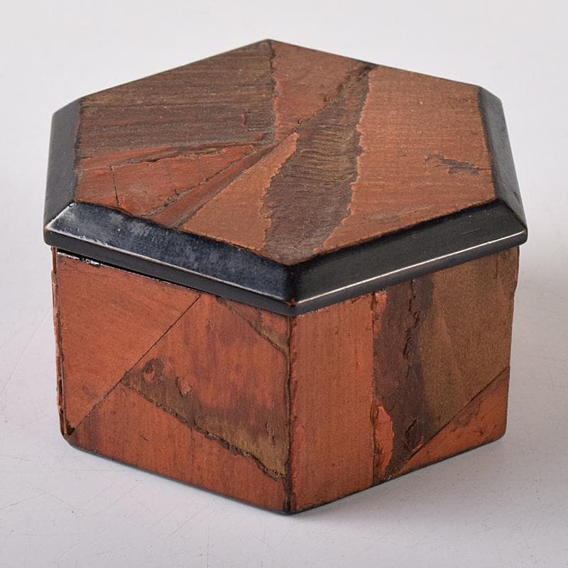 茶道具　熱田神宮古材　八角香合　書付箱　M　R8414