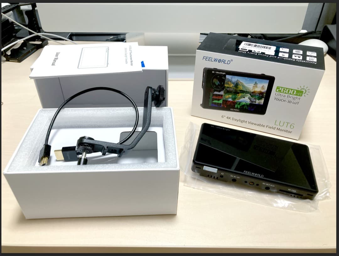【美品】FEELWORLD field monitor LUT6 6インチ Amazon.com : FEELWORLD LUT6 6 Inch 2600nits HDR 3D LUT Touch