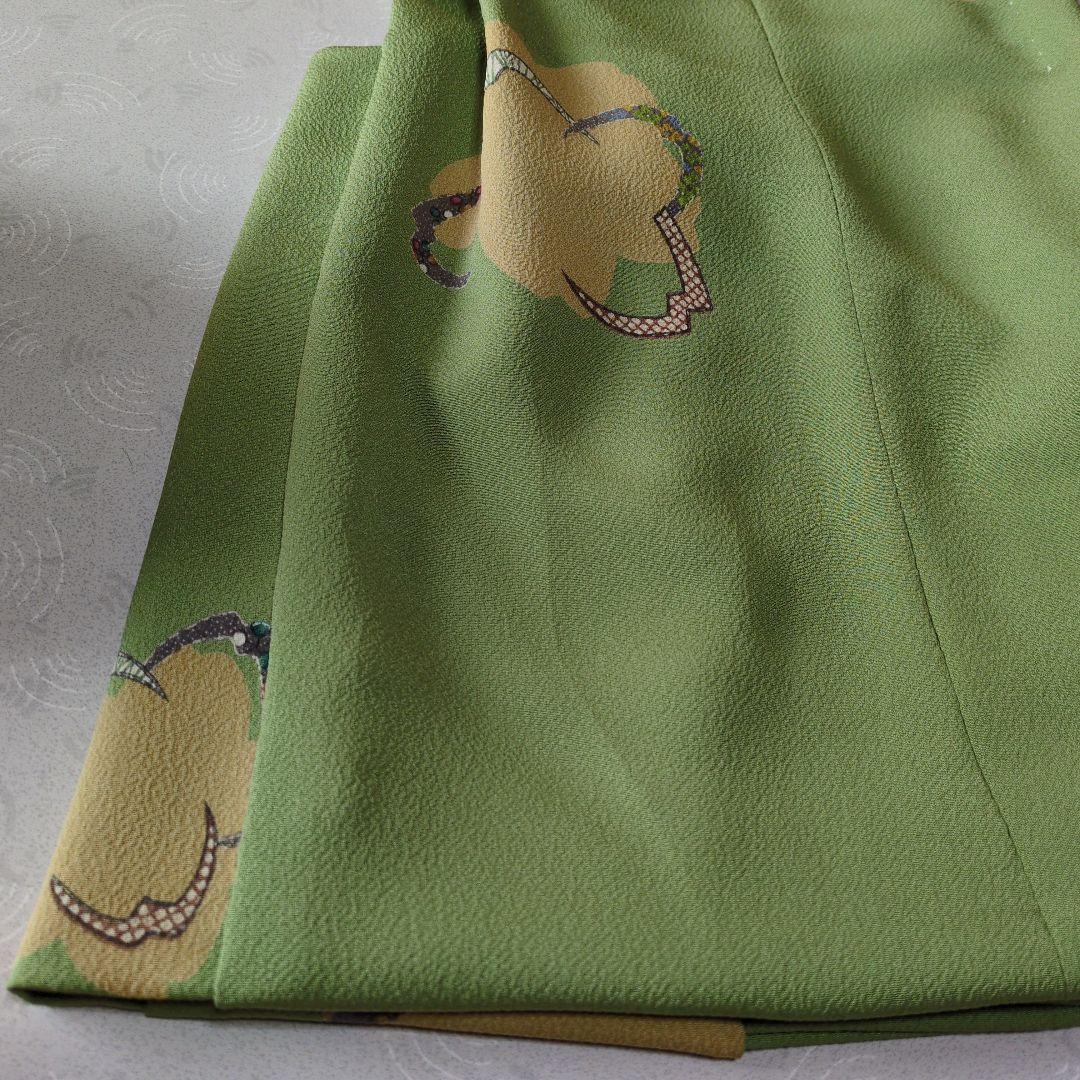 七五三３歳正絹縮緬手縫いの被布と巾着（中綿無し）