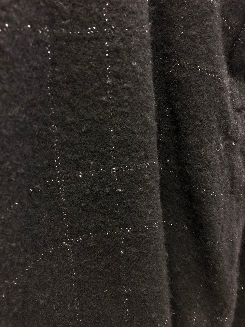 BLACK COMME des GARCONS ラメステッチウールサルエルパンツ COMME des