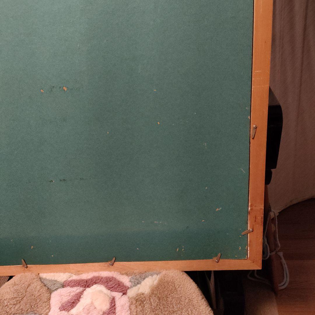 【９月特価】額入り絵画　ゴッホ「花瓶のバラ」大きな作品　名画　額縁　美術館で購入