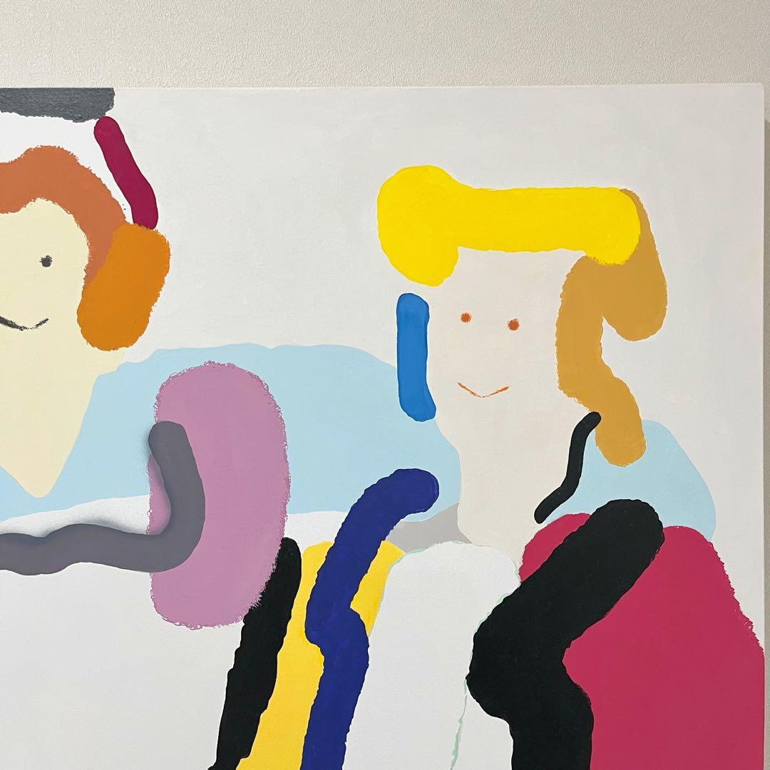 Kurry キャンバスアート「OK time」 (横100cm×縦80cm)