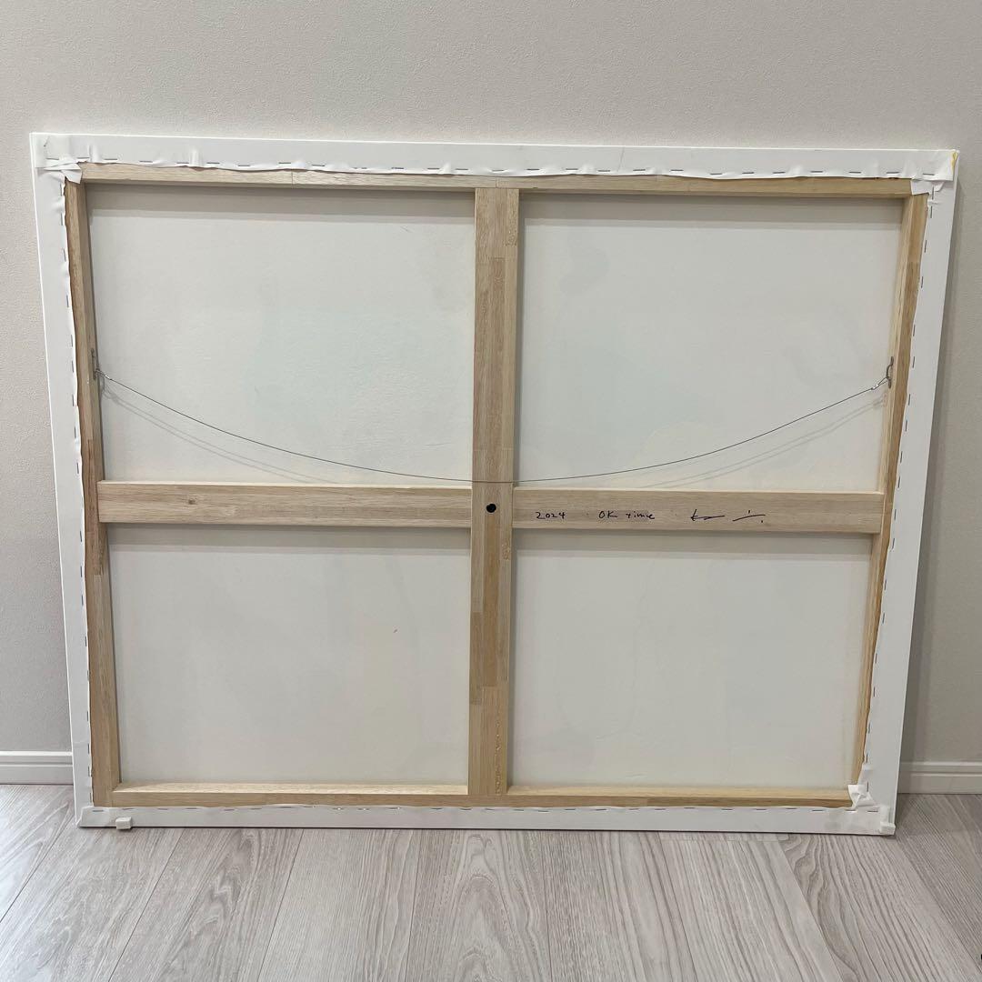 Kurry キャンバスアート「OK time」 (横100cm×縦80cm)