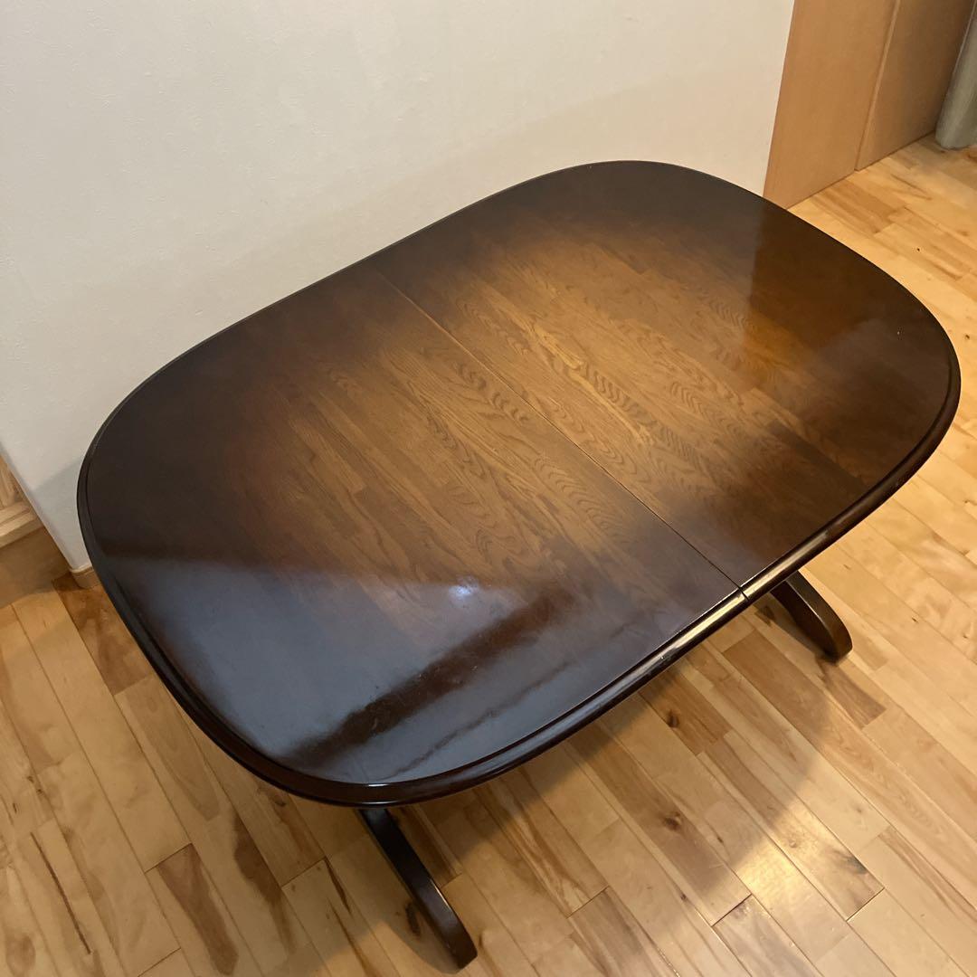 美品 飛騨産業 キツツキ HIDA エクステンション ダイニングテーブル 拡張