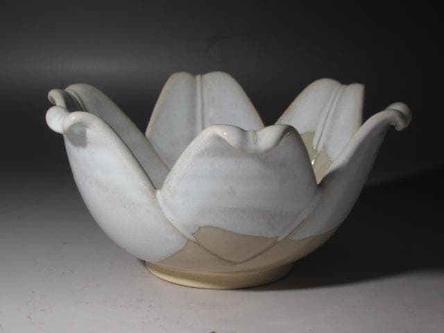 ☆　12代田原陶兵衛　菓子鉢　久田流　十二代　尋牛斎花押☆y368