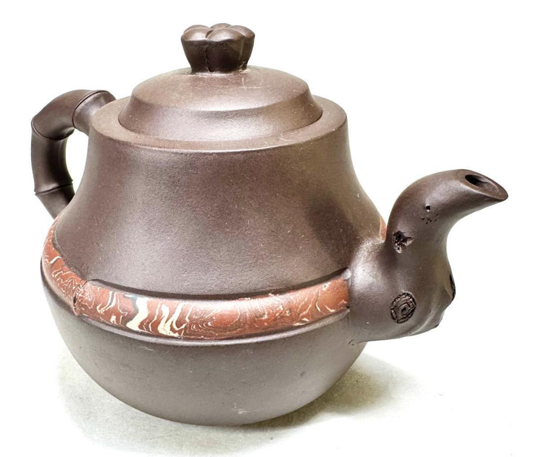 大明萬暦年製 款 五彩龍鳳紋壷 共箱 中国古玩 唐物 入手 中国宜興 紫砂