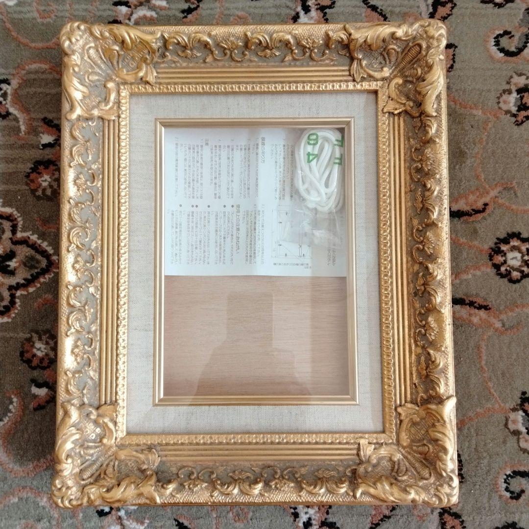 最高級油絵額縁ゴールド箔押し日本製西洋風定価¥25000　S M号額縁新品未使用