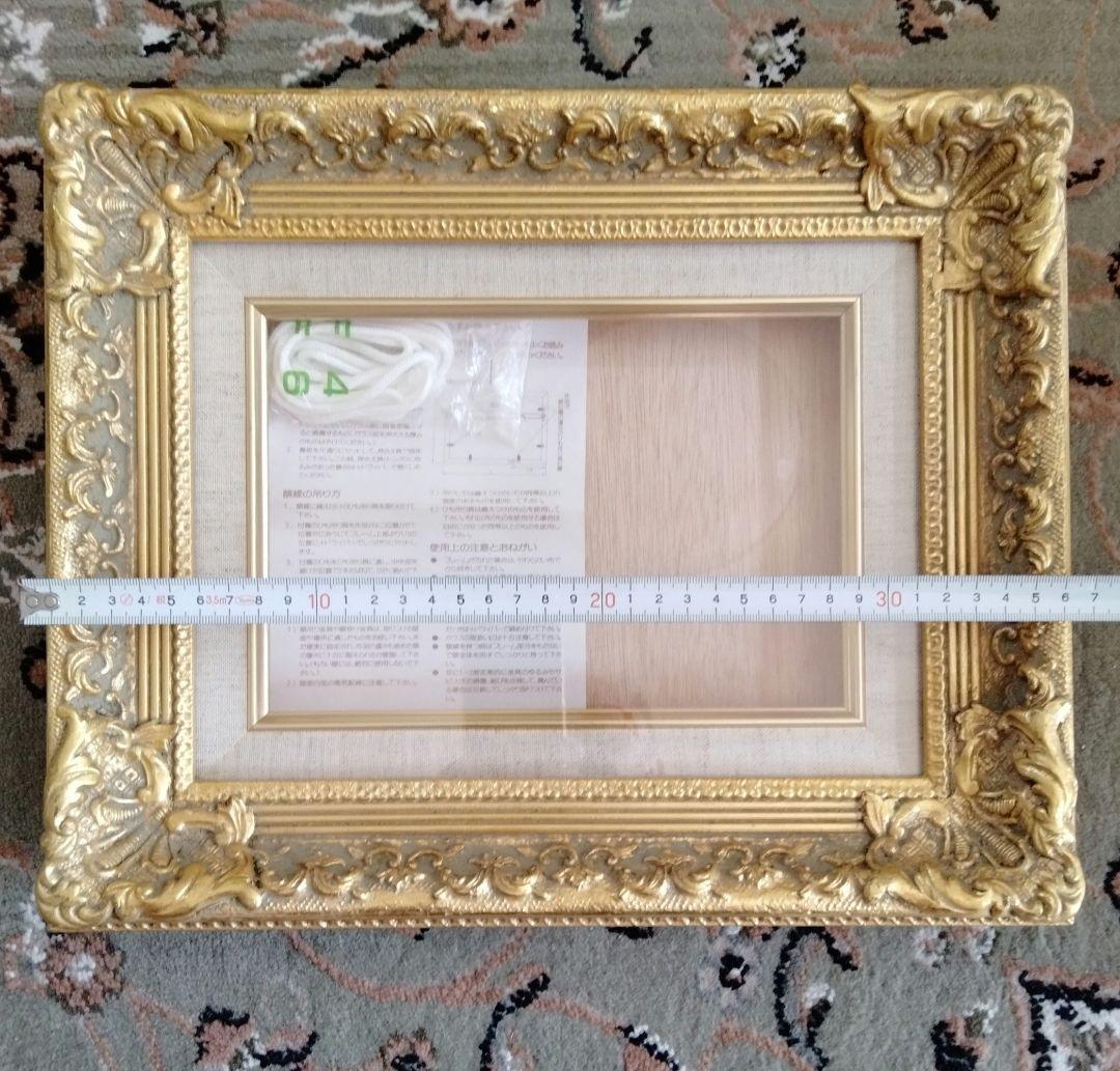 最高級油絵額縁ゴールド箔押し日本製西洋風定価¥25000　S M号額縁新品未使用