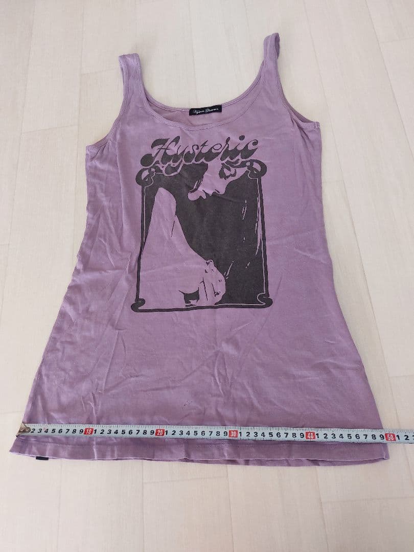 希少！ヒステリックグラマー紫ラベンダータンクトップ　ノースリーブ
