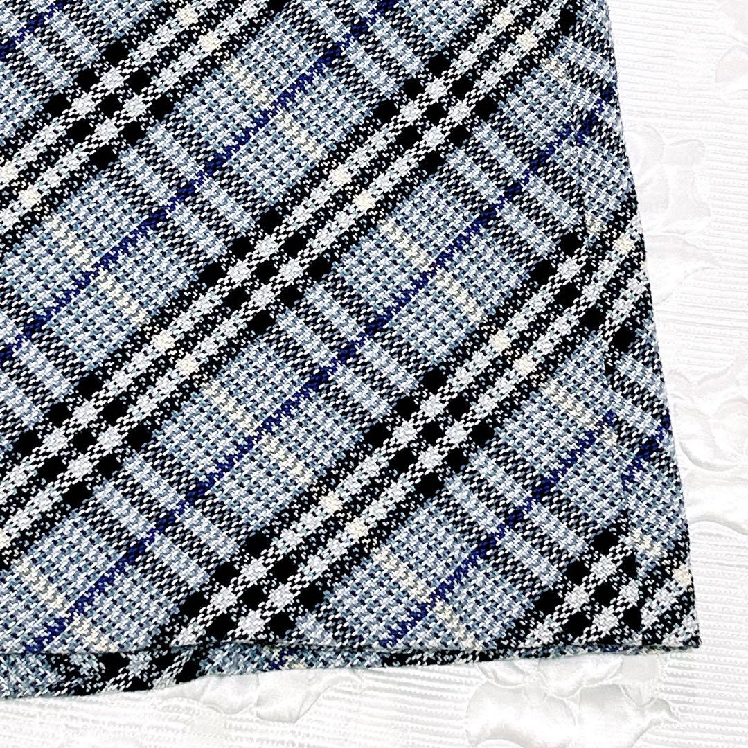 極美品❤︎バーバリーロンドン ツィード ラップスカート ベルト ノバチェック 36