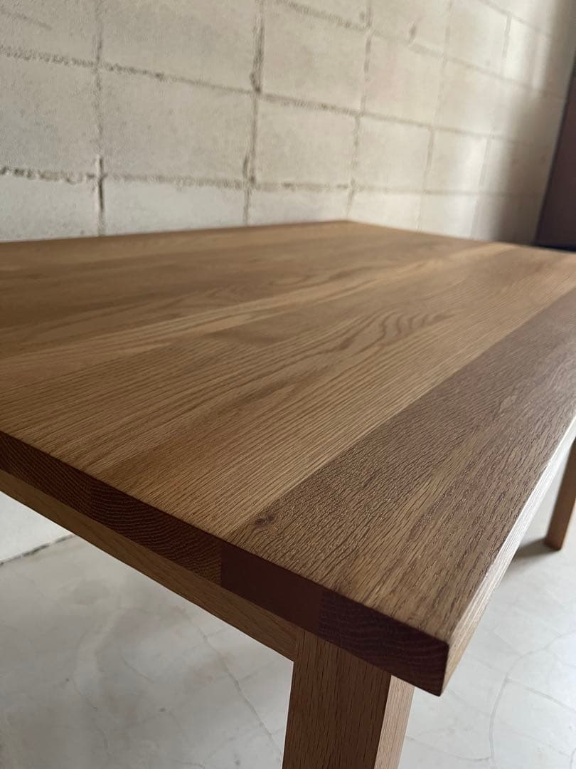 美品　MUJI 無印良品　ダイニングテーブル　オーク無垢材　北欧