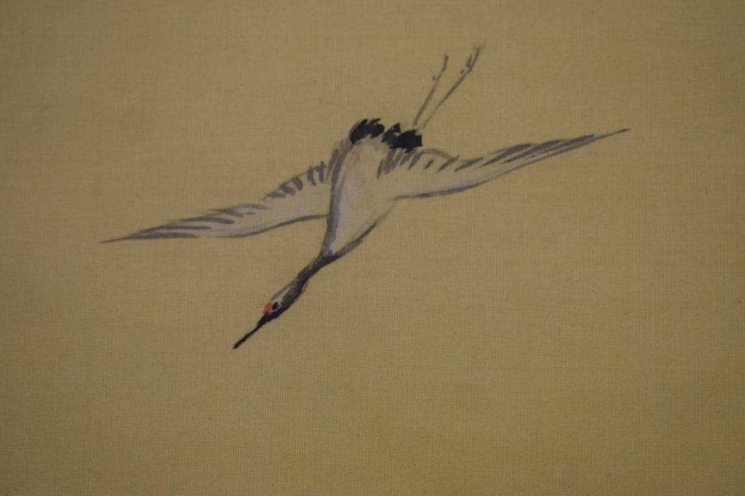 真作/上田丹崖/山水画賛/布袋屋掛軸HG-3