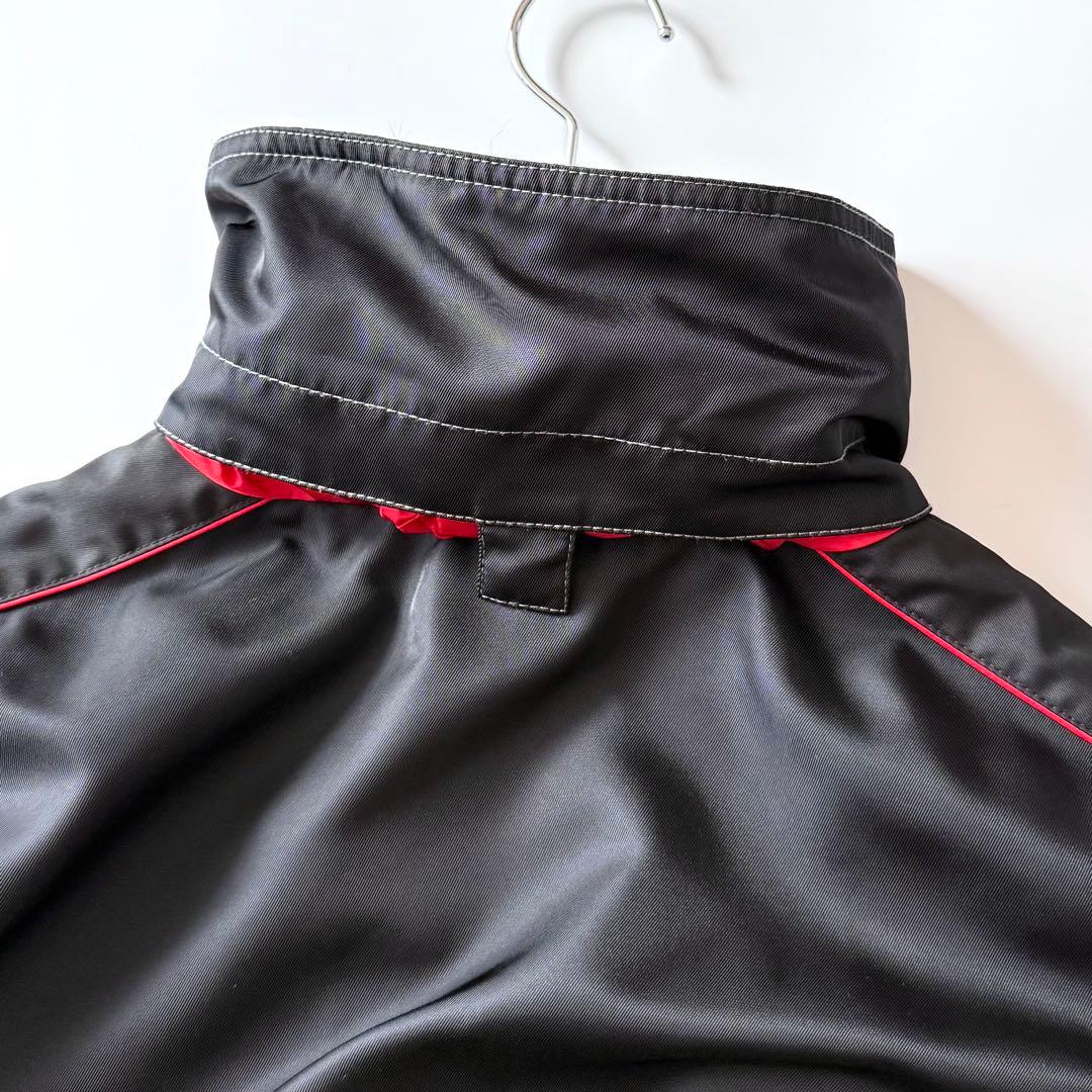 近年 VERSACE RFID搭載 Vロゴブルゾン キルティング 切替 ブラック