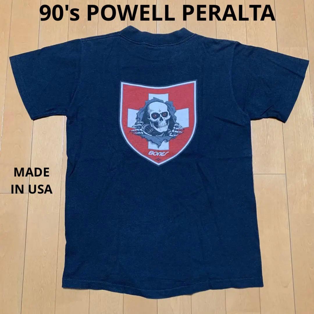 90s USA製 POWELL パウエル ペラルタ 覗きBONES Tシャツ - メルカリ