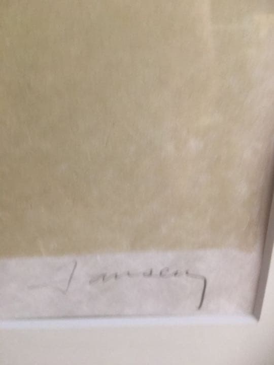 ジャンセン リトグラフ ジャクリーヌ 貴重和紙刷り