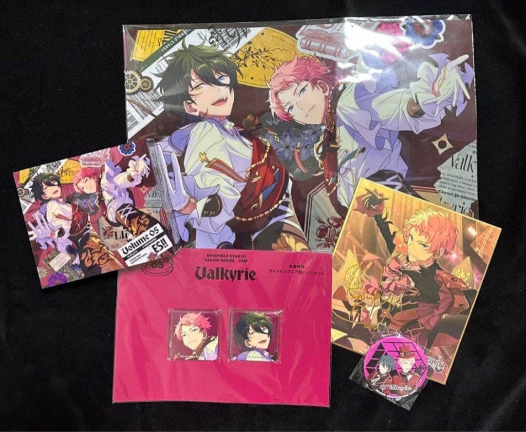 あんスタ Valkyrie trip アニメイト限定盤 スクエア缶バッジ あんさんぶるスターズ！！アルバムシリーズ 『TRIP』 Valkyrie [初回