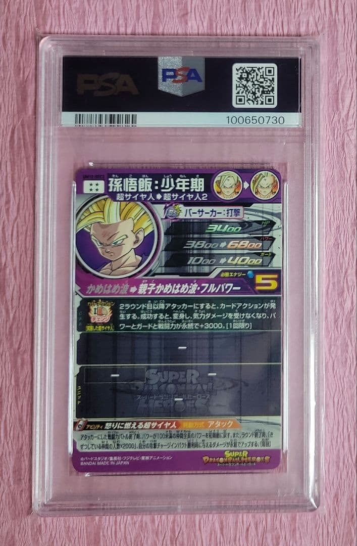PSA10 連番 ドラゴンボールヒーローズ 孫悟飯 UM12-SEC3+LC