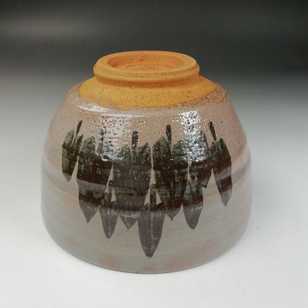 W140 茶碗 『灰志野』『御題 森』『寺田美山 作』 共箱 抹茶碗