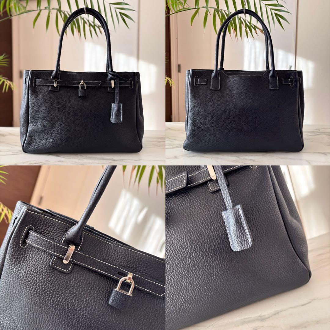 極美品 傳濱野 ミーティア レザートートバッグ