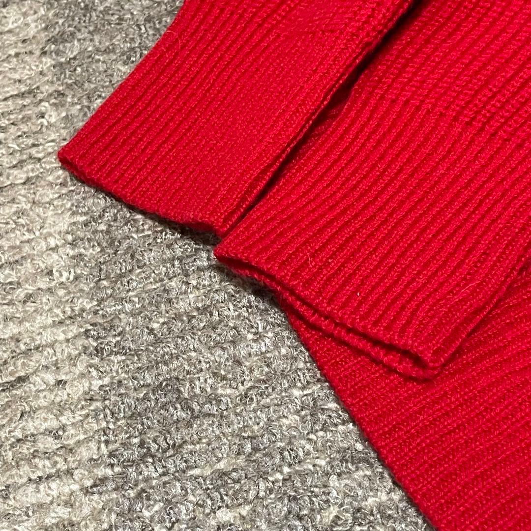 アルチビオ 長袖ニット ビッグロゴ 赤 レッド トップス ゴルフウェア