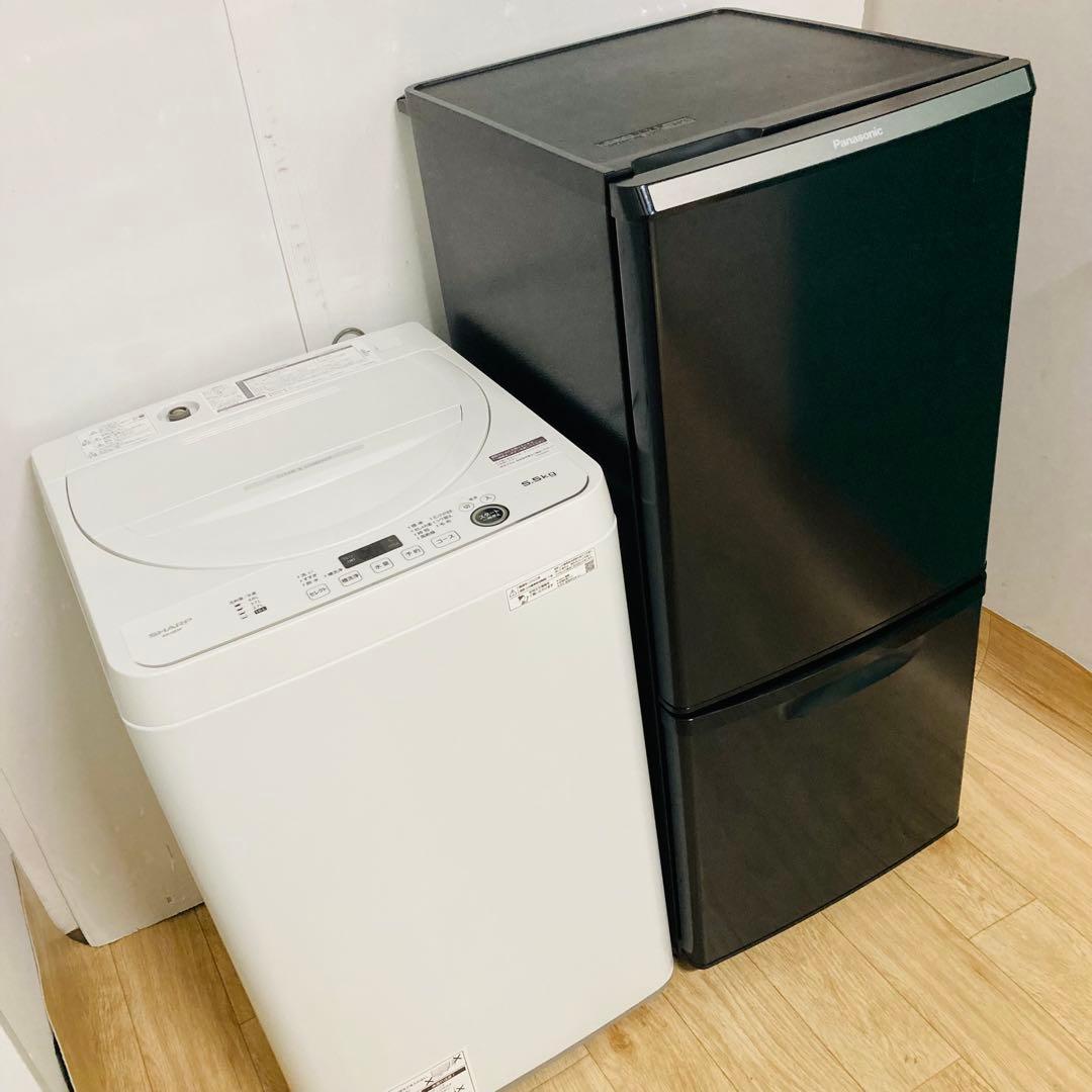 美品❗️パナソニックシャープ1人暮らし家電セット大阪、大阪近郊配送と設置無料M