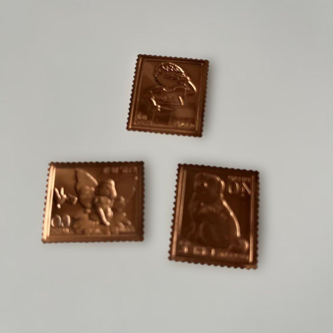 松本徽章 純銀/純銅製レリーフ 切手型メダル 小さめ3枚 - メルカリ