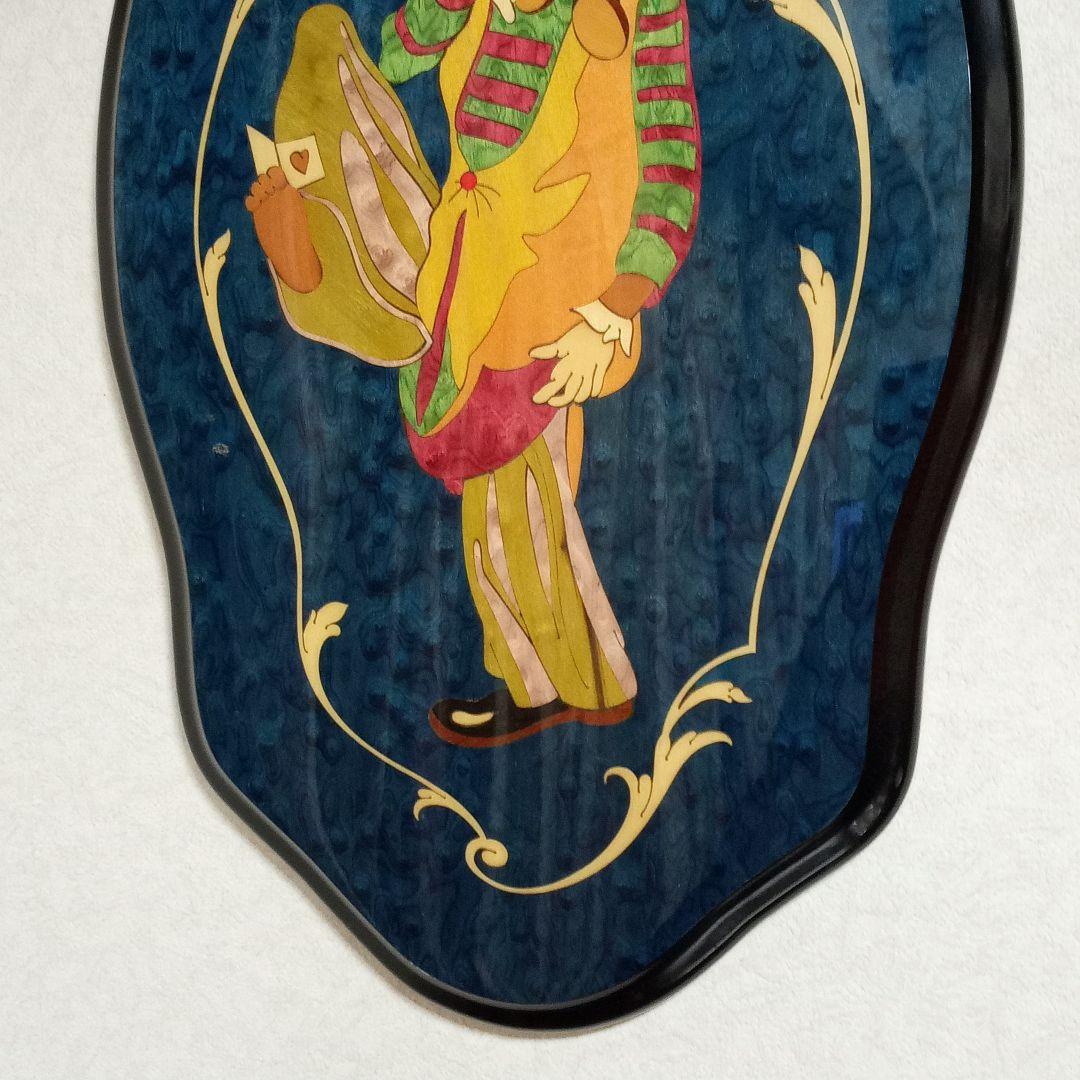 イタリア 象嵌細工 木象嵌 壁掛け ドマン Demain