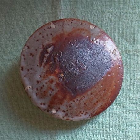 A 29 茶道 水指 鼠志野・加藤鐐作 ( 未使用品 )