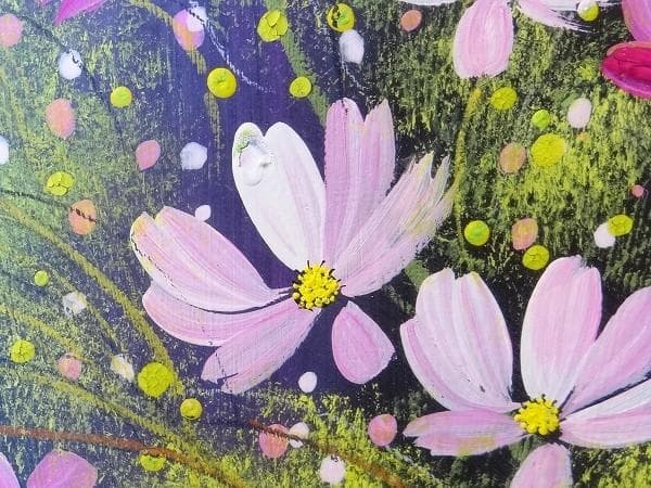 90年代 ビンテージ 荒木幸史 KOJI コスモス画家 直筆画 絵画 アート