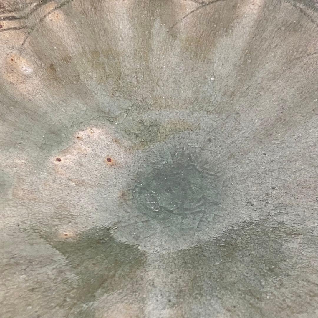 坂口健 白化粧掻落鉢 盛鉢 大皿 25cm 皿 器 作家もの 作陶