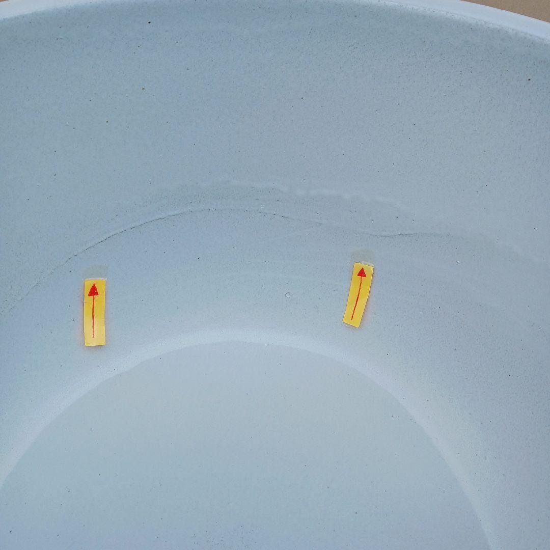 新品∅50陶器睡蓮鉢特大メダカ鉢白ホワイトルーバー高級LWH