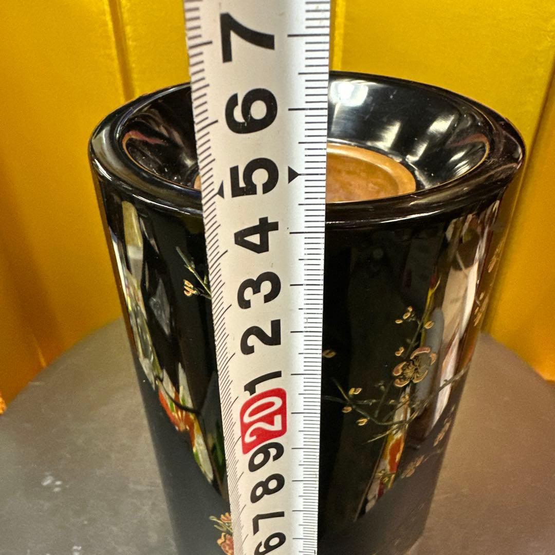 彫漆 漆器 花瓶 花器 置物 鶏と花のデザインの通販はau PAY マーケット