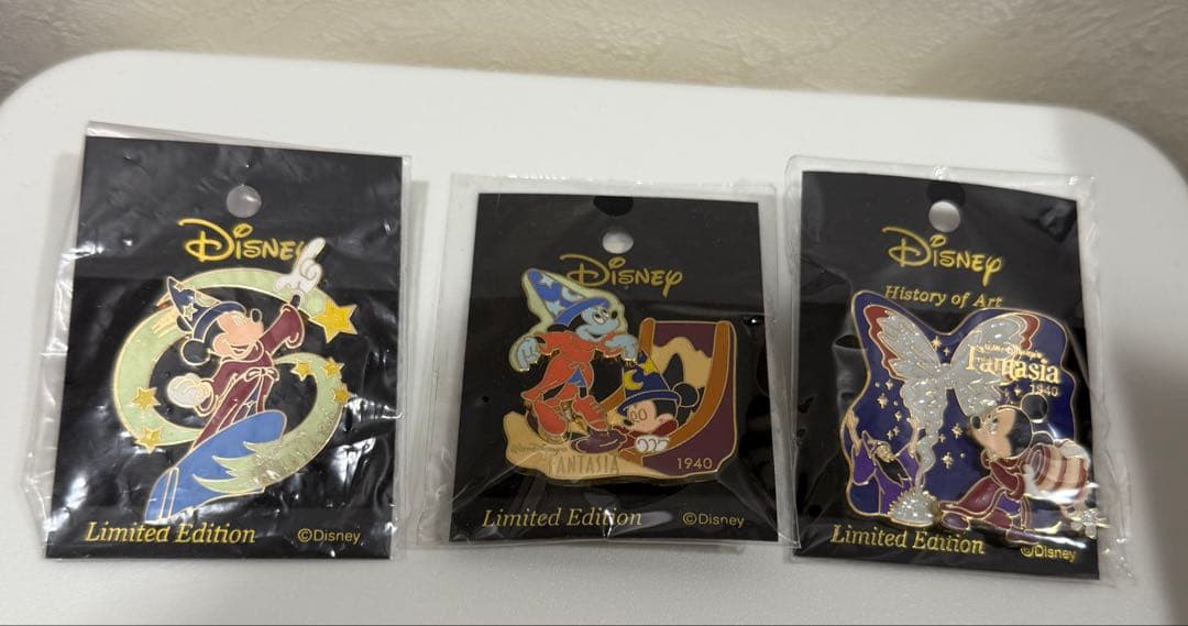 ディズニー　ピンバッジ　ピンバッチ　ミッキー　ファンタジア　Disney Disney 東京ばな奈×ファンタジア ピンバッジ ソーサラーミッキー