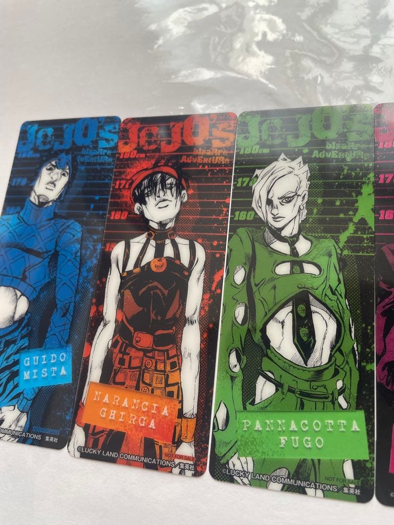 非売品】ジョジョ5部 黄金の風 購入特典 クリアブックマーク - メルカリ