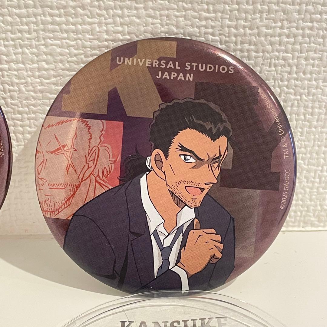 コナン缶バッジ8種セット（新品・未使用USJクールジャパン/ランダム）