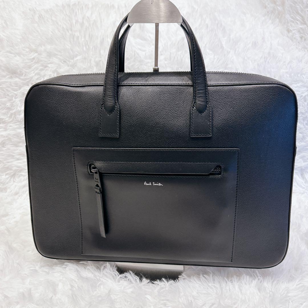 【新品未使用】ポールスミス 本革 ビジネスバッグ 黒