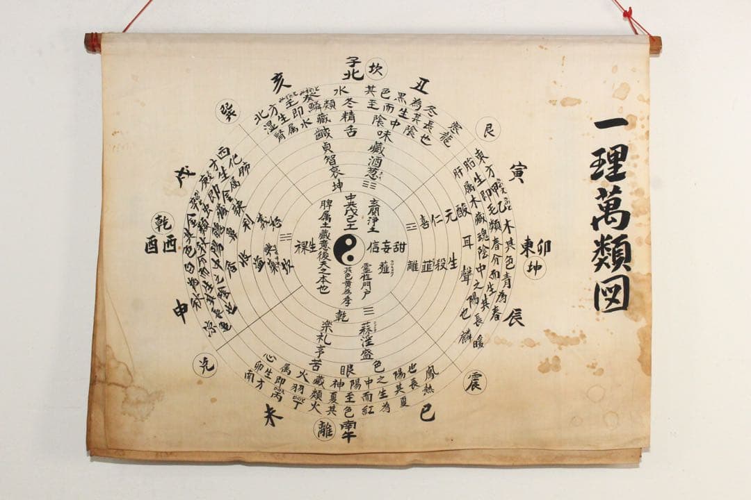 5358 垂幕 天道総天壇 「壬子年新年節 天道略説」 布製 14枚綴