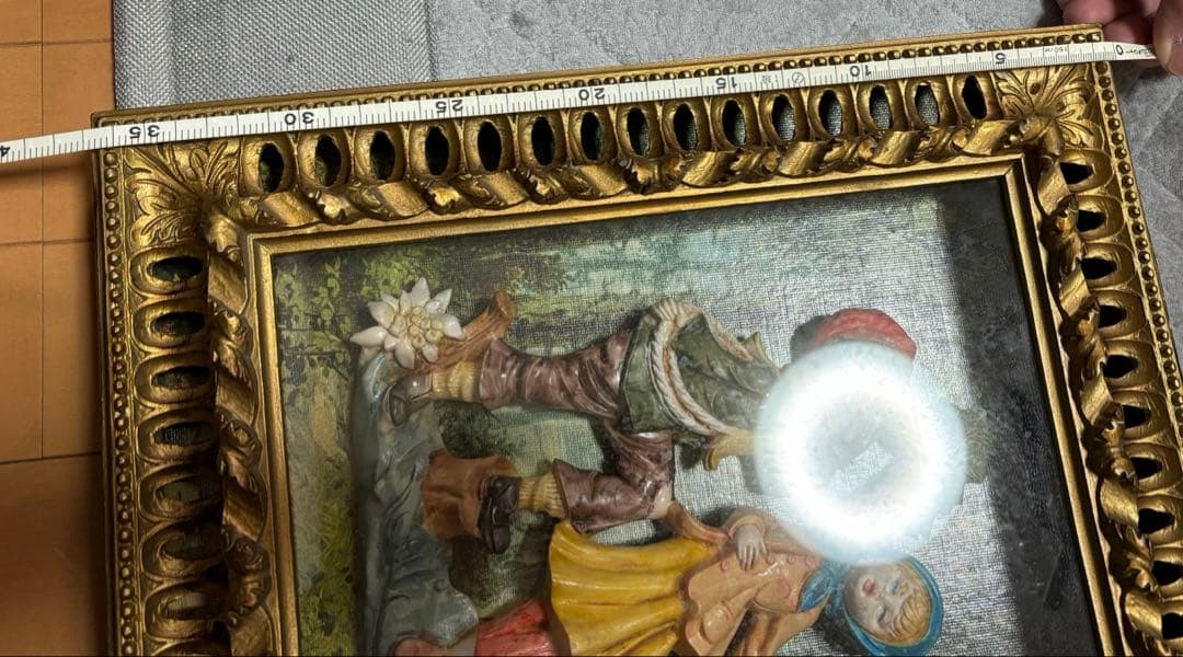 絵画　イタリア　アート　立体額