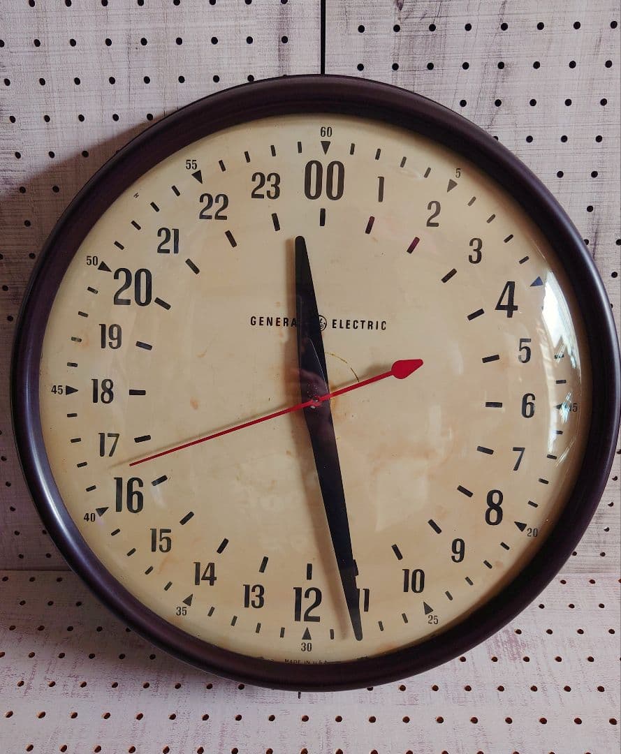 GE ゼネラルエレクトリック 掛け時計 ビンテージ アメリカ - メルカリ