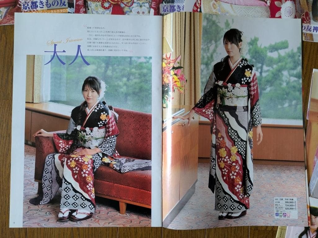 戸田恵梨香 京都きもの友禅 ふりそで カタログ ② 13点 きもの 雑誌