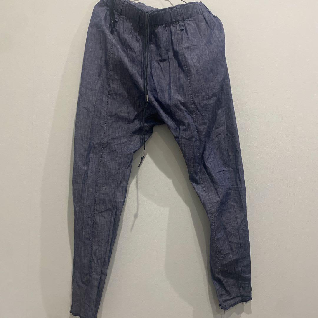 wir lineal 25ss 限定素材シャンブレーデニムサルエルパンツ - メルカリ