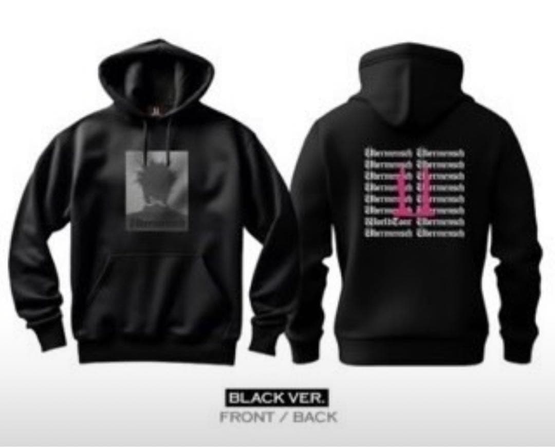 G-DRAGON ソウルコンフーディージップアップÜbermensch 黒