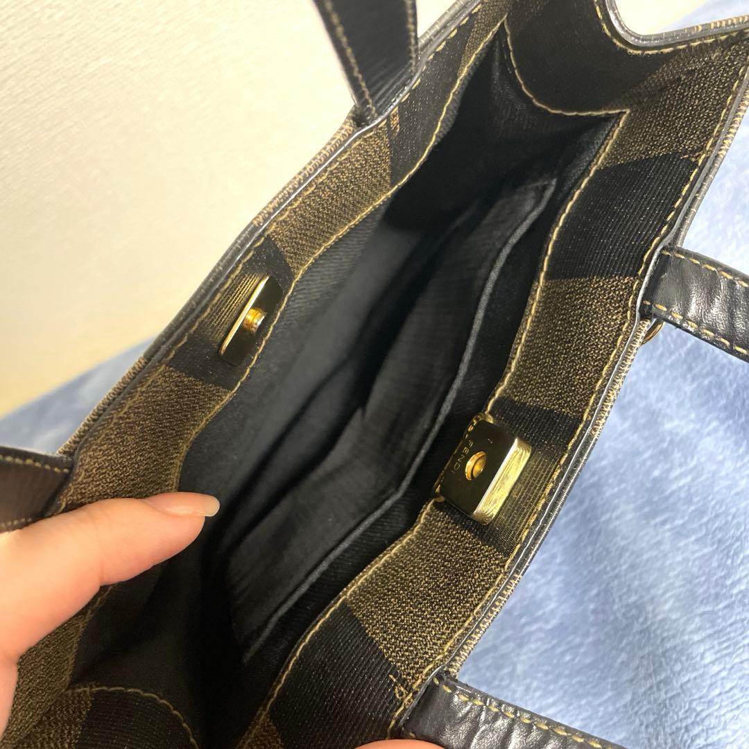 FENDI フェンディ ペカン柄ミニトートバッグ ショルダーバッグ