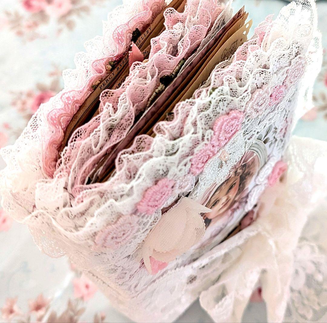 薔薇とレースのロマンチックスィートジャンクジャーナル*Brilliant*