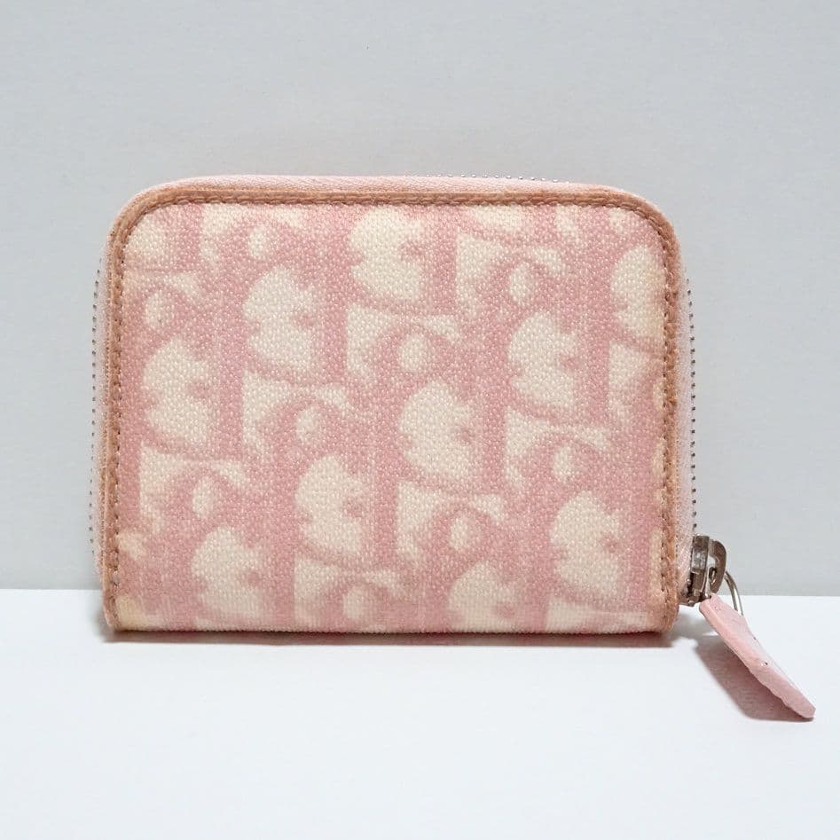 クリスチャンディオール ピンク トロッター リボン ケース /M202