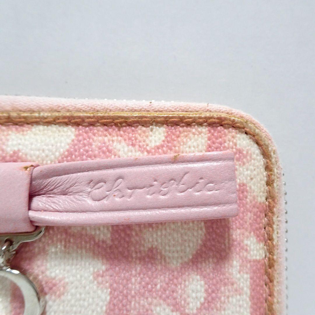 クリスチャンディオール ピンク トロッター リボン ケース /M202
