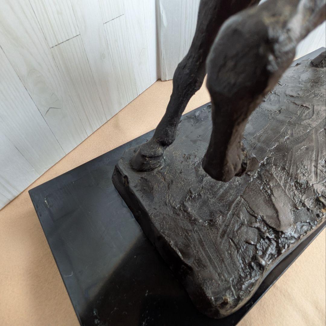 友澤正彦】春風 馬 ブロンズ像 1977年 銅製 置物 彫刻 オブジェ - メルカリ