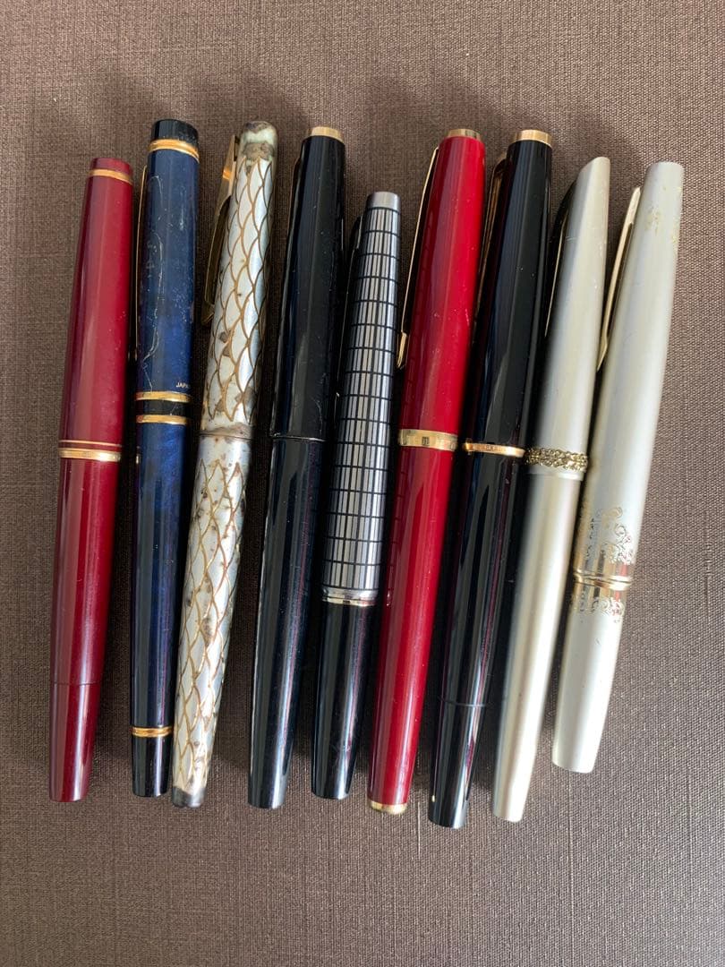 Montblanc（モンブラン）ほか 万年筆 9本まとめ／ジャンク扱い モンブラン プラチナ 万年筆 7本 まとめ売り【ジャンク扱い