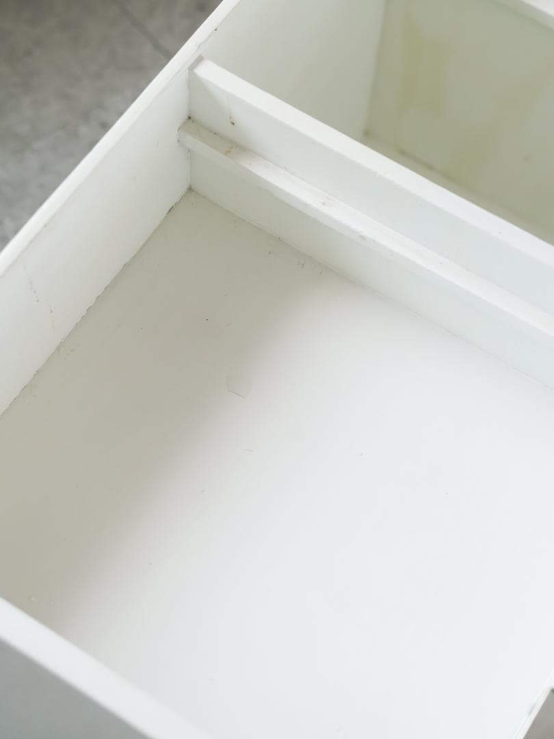 vintage サイドテーブル ミラー付きワゴン/収納 ミニマル vintage