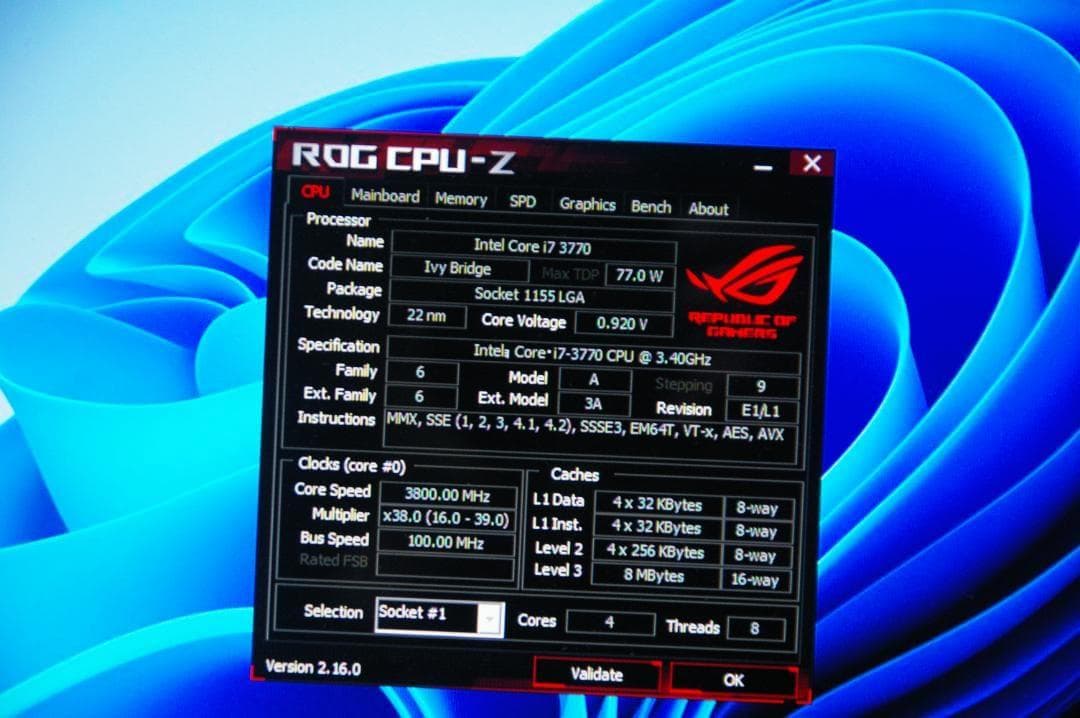 無料でWindows11を!! i7-3770+ASUS P8H77-V+メモリ